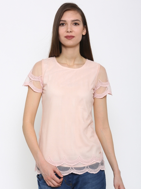 

Park Avenue Women Peach Solid Top