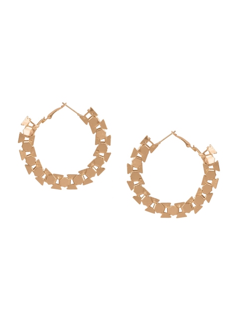 

INDYA Gold-Plated Contemporary Hoop Earrings
