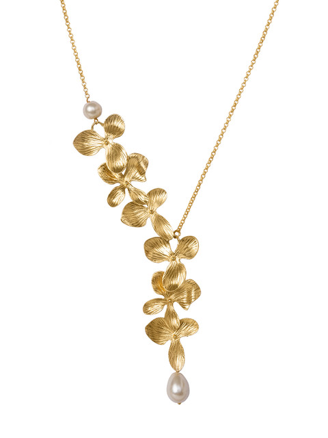

INDYA White Gold-Plated Necklace