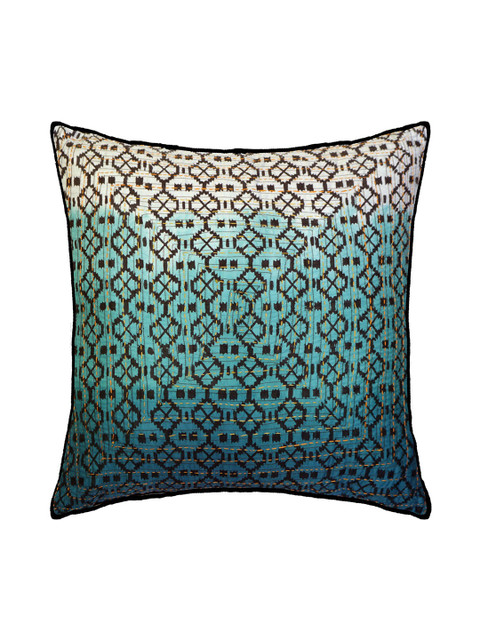

SPACES Green & Blue Geometric Square Cushion Covers