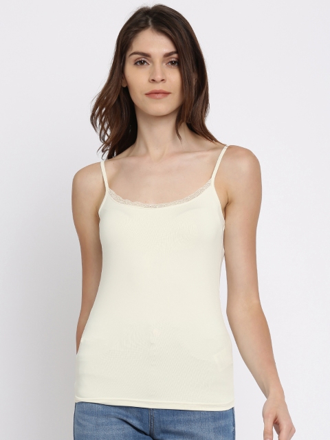 

Vero Moda Women Off-White Cami Top
