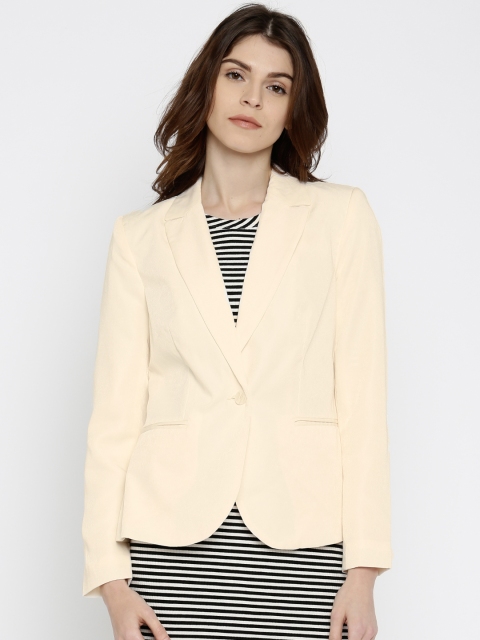 

Vero Moda Cream-Coloured Single-Breasted Casual Blazer