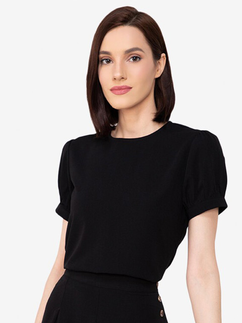 

ZALORA WORK Women Black Solid Top