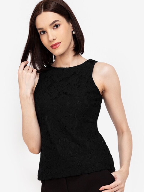 

ZALORA WORK Women Black Solid Top