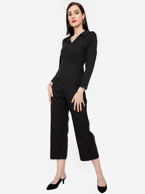

ZALORA WORK Black Basic Jumpsuit