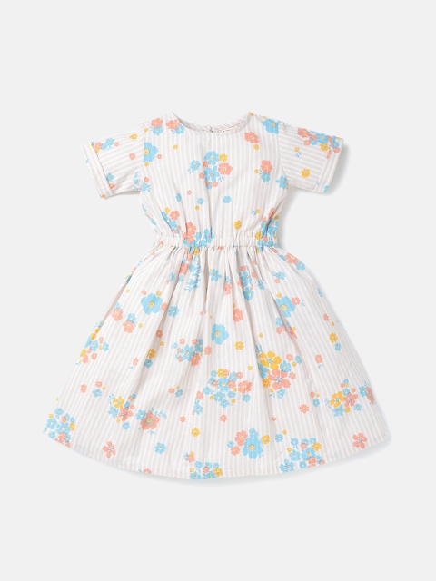 

Saaki Girls Floral Printed Dress, Na