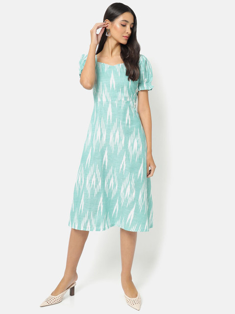 

Saaki Off-Shoulder A-Line Midi Dress, Na