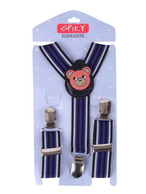 

Spiky Kids Navy Blue Solid Suspenders