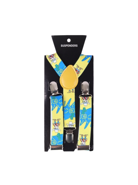 

Spiky Unisex Kids Yellow & Blue Printed Suspenders