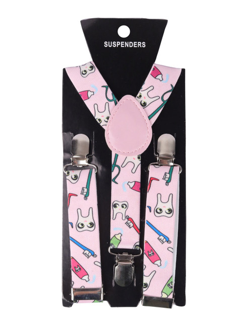 

Spiky Unisex Kids Pink Printed Suspenders