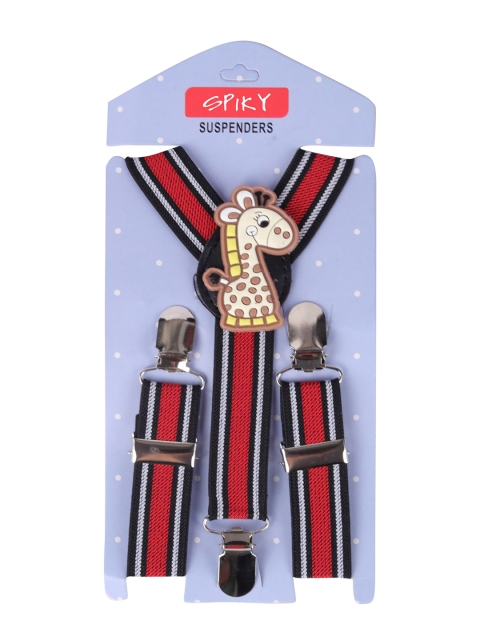 

Spiky Boys Black & Red Patterned Adjustable Y-Back Elastic Suspender