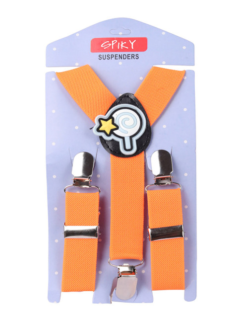 

Spiky Kids Orange Solid Suspenders