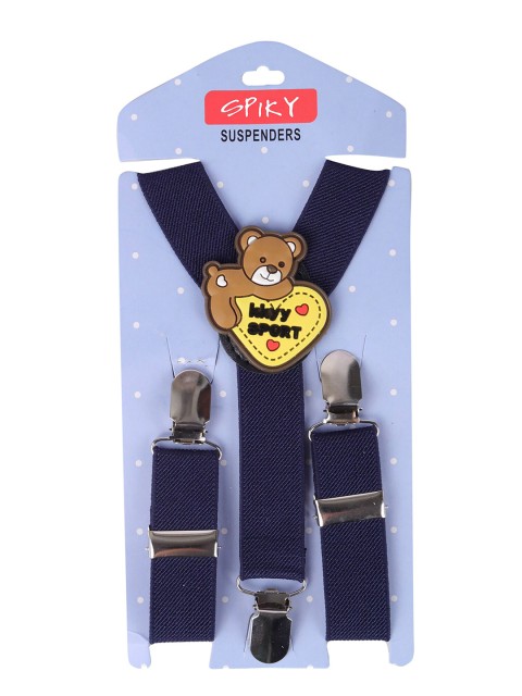 

Spiky Unisex Kids Yellow & Blue Solid Adjustable Y-Back Elastic Suspender