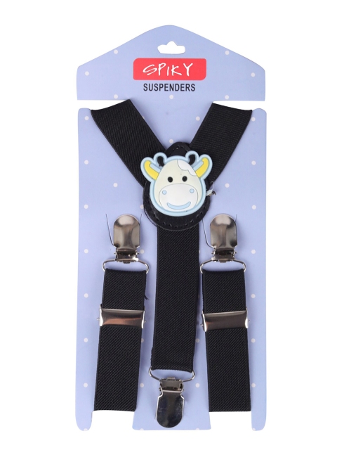 

Spiky Kids Black Solid Suspenders