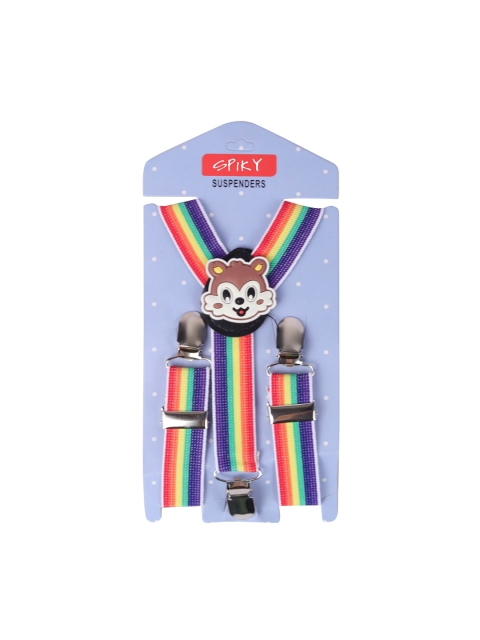 

Spiky Kids Red & Blue Printed Suspenders
