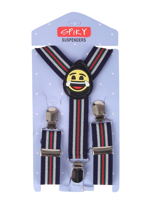 

Spiky Kids Navy Blue & Red Striped Adjustable Y-Back Elastic Suspender