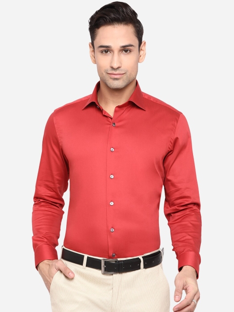

WYRE Men Rust Slim Fit Formal Shirt