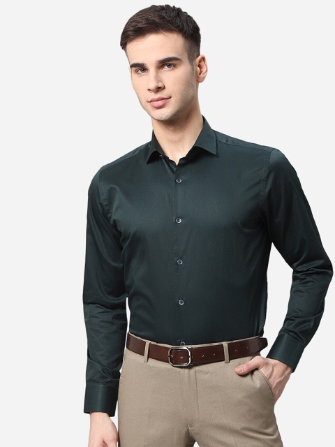 

WYRE Men Green Slim Fit Pure Cotton Formal Shirt