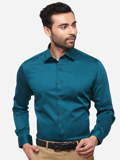 

WYRE Men Green Slim Fit Pure Cotton Formal Shirt