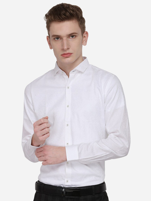

WYRE Men White Slim Fit Formal Shirt