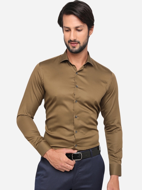 

WYRE Men Brown Slim Fit Formal Shirt