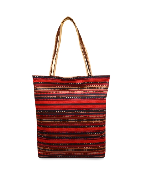 

Sabhyata Multicoloured Ethnic Motifs Printed Oversized Shopper Tote Bag, Multi
