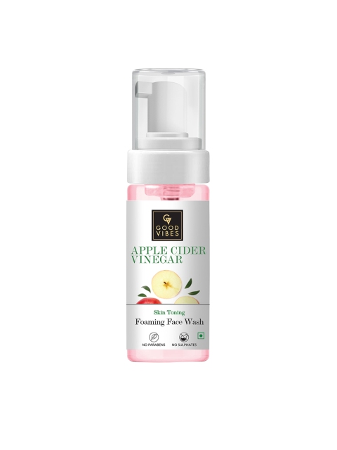 

Good Vibes Skin Toning Foaming Face Wash with Apple Cider Vinegar 150 ml, White