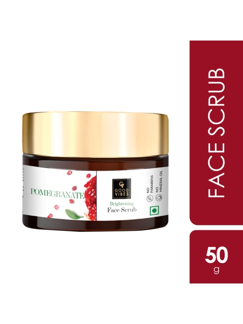 

Good Vibes Pomegranate Brightening Face Scrub 50 g, White