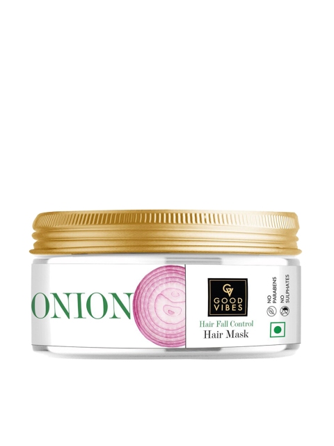 

Good Vibes Onion Hair Fall Control Hair Mask 200 g, White