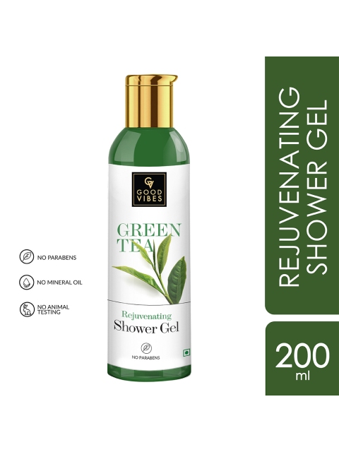 

Good Vibes Green Tea Rejuvenating Shower Gel 200 ml, White