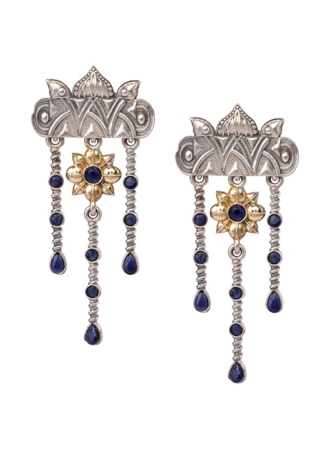 

INDYA Blue Contemporary Drop Earrings
