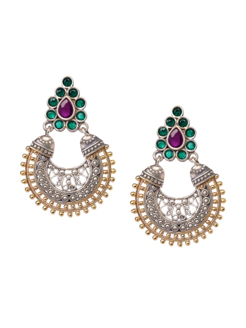 

INDYA Multicoloured Contemporary Chandbalis Earrings, Multi
