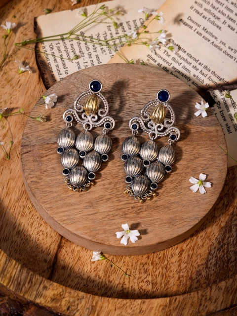 

INDYA Blue Contemporary Drop Earrings