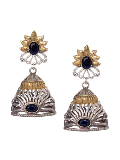 

INDYA Blue Contemporary Drop Earrings