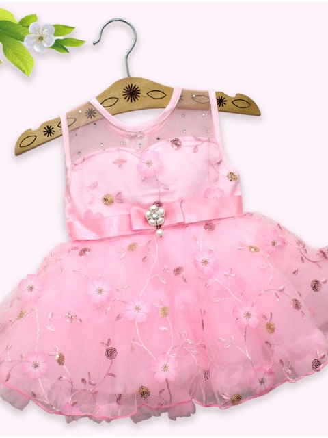

Born Babies Pink Floral Dress