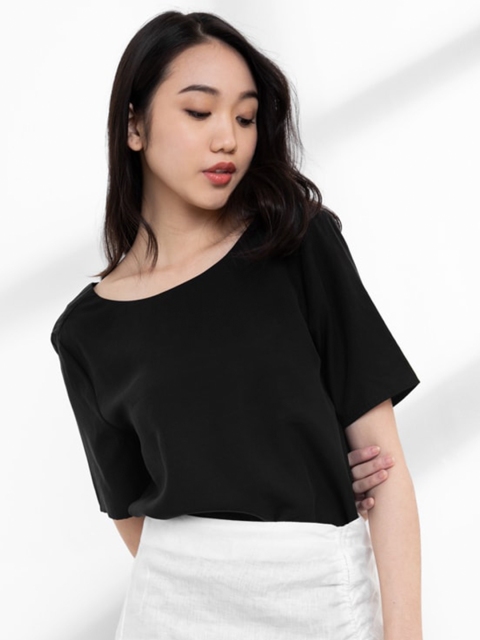 

ORIGIN BY ZALORA Women Black Solid Top