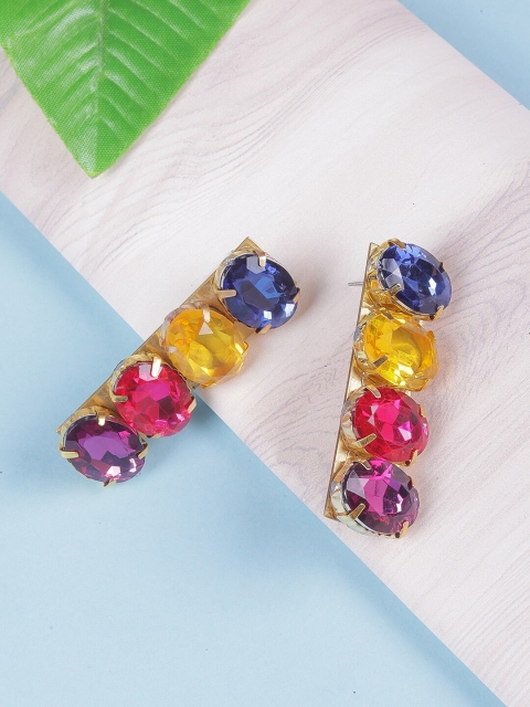 

DIVA WALK EXCLUSIVE Multicoloured Contemporary Drop Earrings, Multi