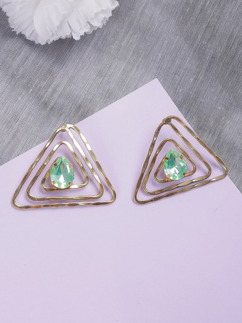 

DIVA WALK EXCLUSIVE Blue Contemporary Studs Earrings