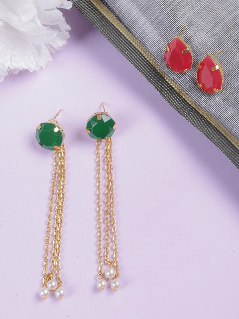 

DIVA WALK EXCLUSIVE Green Contemporary Drop Earrings