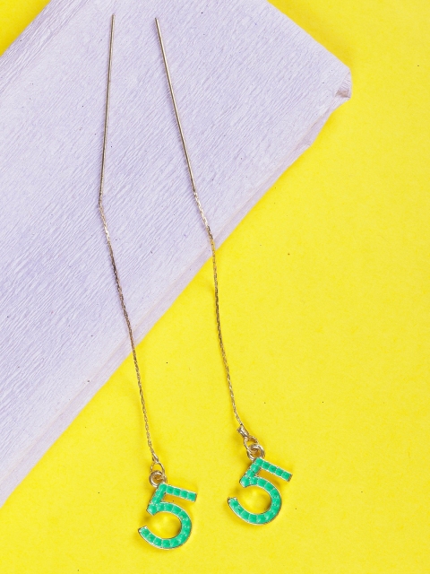 

DIVA WALK EXCLUSIVE Blue Contemporary Hoop Earrings