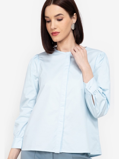 

ZALORA WORK Women Blue Casual Shirt