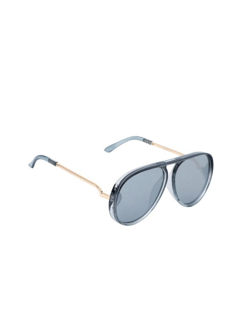 

Spiky Kids Grey Lens & Black Aviator Sunglasses with UV Protected Lens MY140_BLK_SILMER-