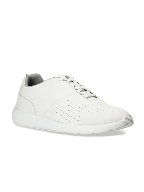 

Clarks Men White Perforated Torset Vibe Sneakers