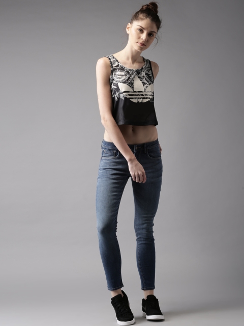 

Moda Rapido Women Cropped Skinny Fit Blue Stretchable Jeans