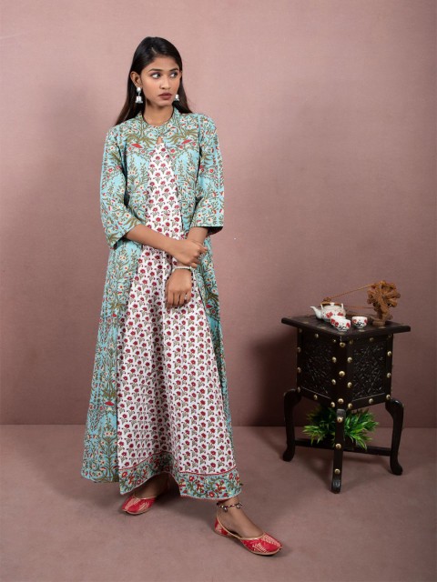 

Shuddhi Multicoloured Floral Maxi Dress, Multi