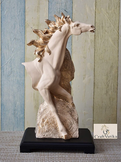 

CraftVatika Grey Resin Horse Head Face Showpiece