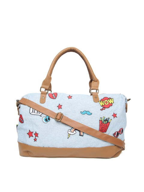 

Kanvas Katha Multicoloured Embellished PU Oversized Structured Handheld Bag with Applique, Multi