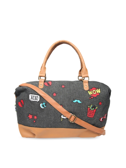 

Kanvas Katha Multicoloured Embellished PU Oversized Structured Handheld Bag, Multi