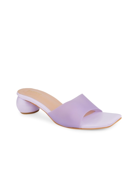 

Stelatoes Purple Embellished Block Sandals