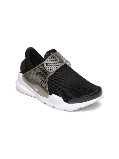 

Nike Women Black & Grey Sock Dart BR Slip-On Sneakers